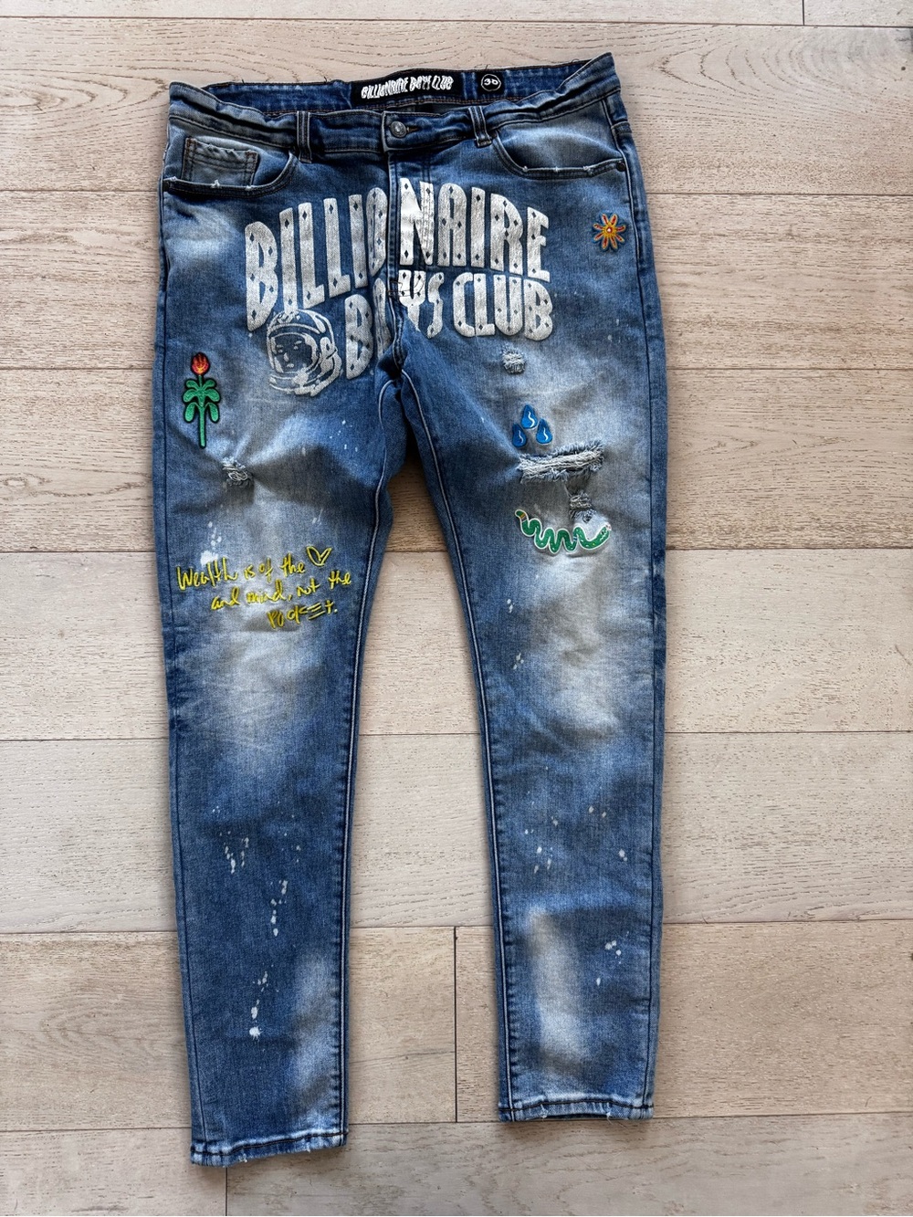 Billionaire Boys Club | Men's BB Trek Patch Jeans in Martian 38 (36x32) - Picture 6 of 15